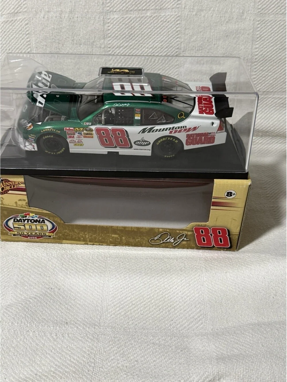 🔥 1:24 Dale Earnhardt Jr 88 Daytona 500 50 Years  2008 Open Hood In Case Amp